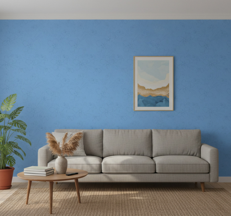 Papier peint salon surface inspirée par la botanique - TenStickers