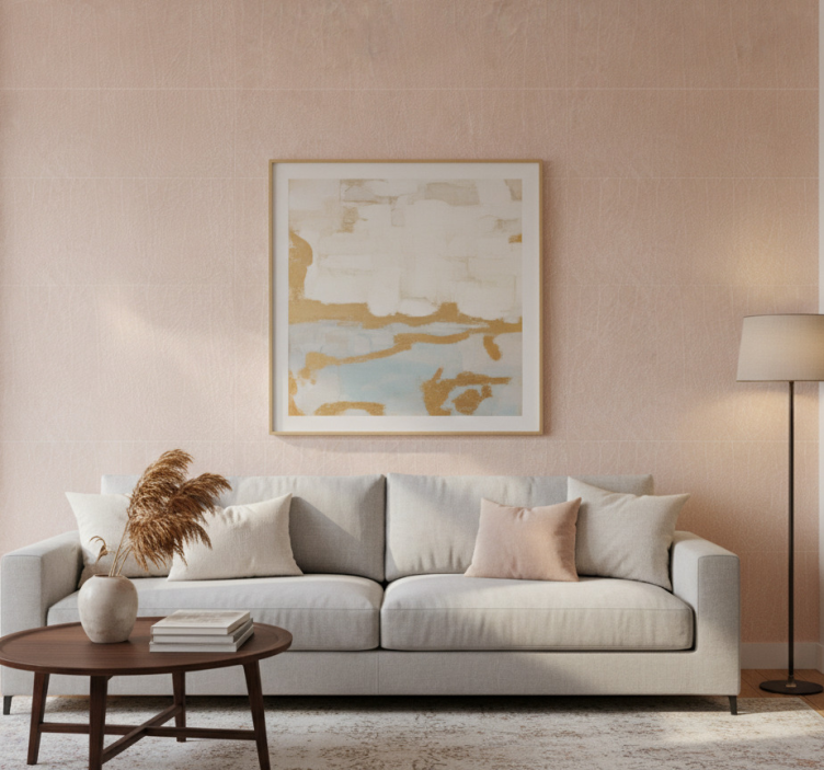 Papier peint salon surface neutre texturée - TenStickers