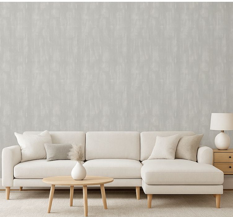 Papier peint salon texture béton gris cool - TenStickers