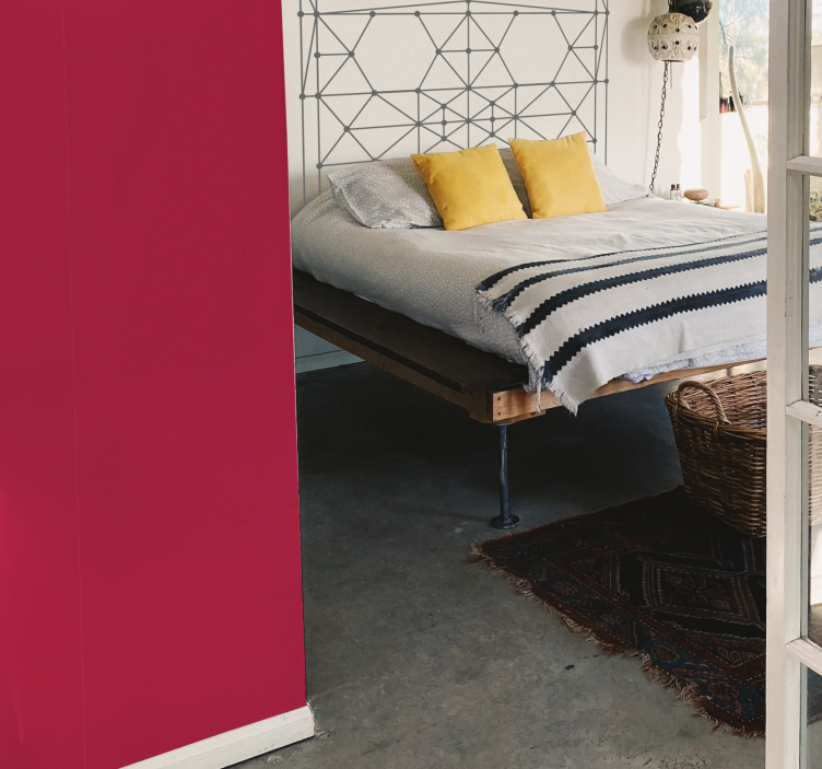 Papier peint rose magenta - TenStickers