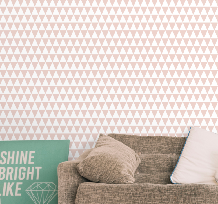 Papier peint triangles motif de flèche moderne - TenStickers