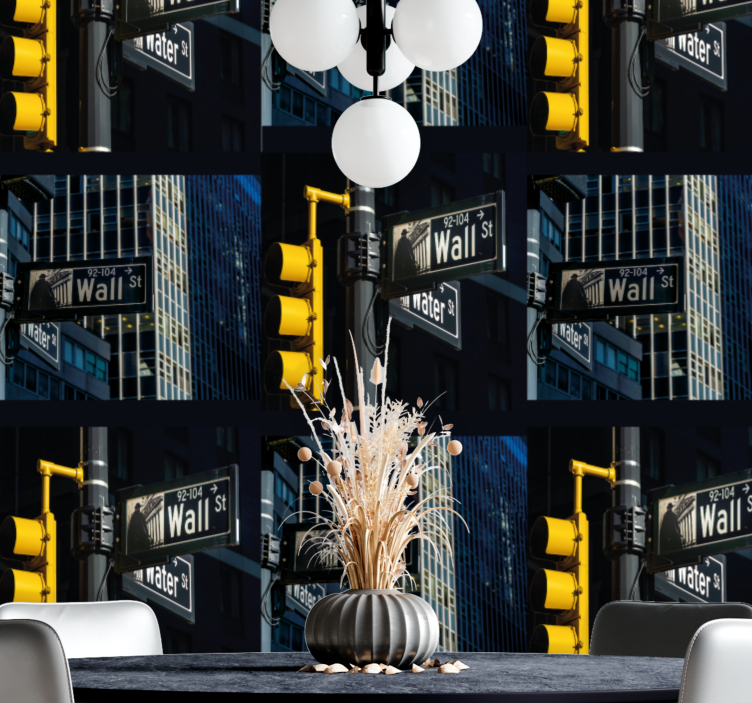 Papier peint ville carrefour urbain - TenStickers