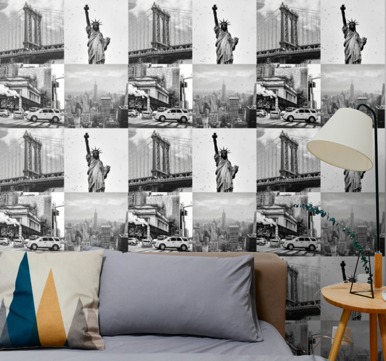 Papier peint New York montage urbain - TenStickers