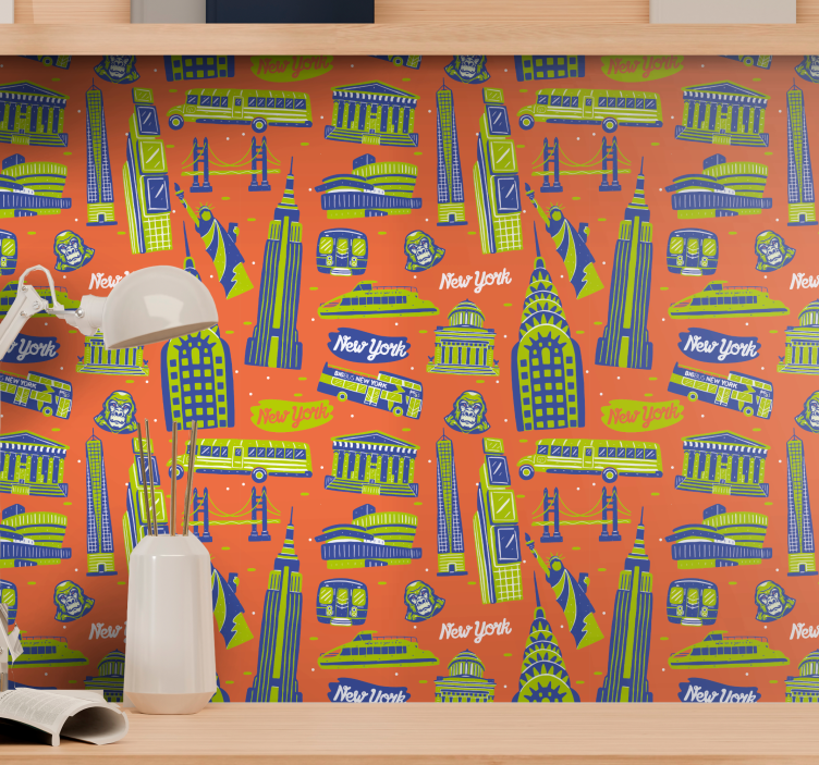 Papier peint New York monuments urbains - TenStickers
