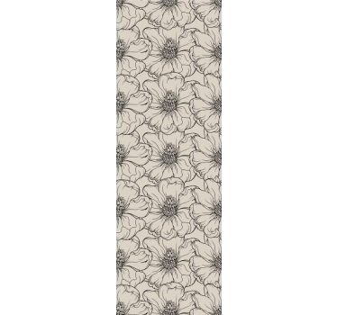 Papier peint salon motif floral élégant - TenStickers