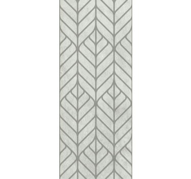 Papier peint salon motif géométrique feuillu - TenStickers