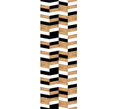 Papier peint ligne horizontale motif en bois à chevrons - TenStickers
