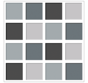 Papier peint salon carreaux en nuances de gris - TenStickers