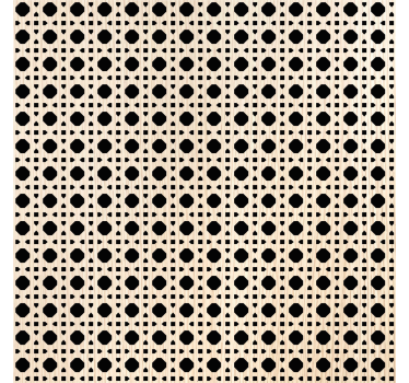 Papier peint salon cannage marron clair - TenStickers