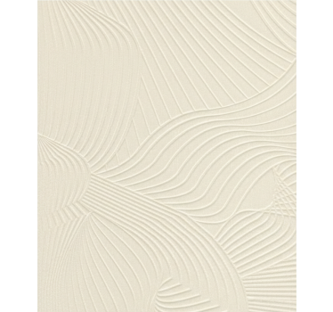 Papier peint salon crème vague embossée - TenStickers