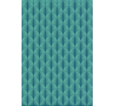 Papier peint salon vert clair et bleu - TenStickers
