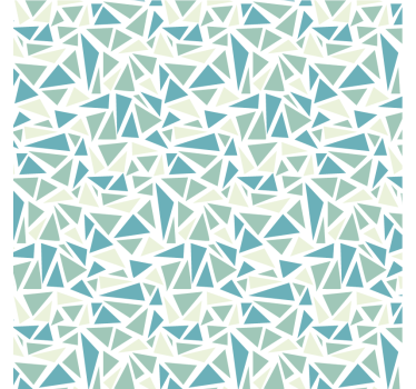 Papier peint salon mosaïque rétro verte - TenStickers