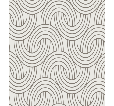 Papier peint salon motif illusion art déco - TenStickers