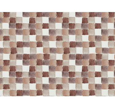 Papier peint salon aquarelle tons terre - TenStickers