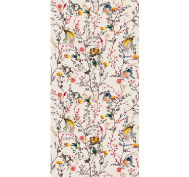 Papier peint classique design floral naturaliste - TenStickers
