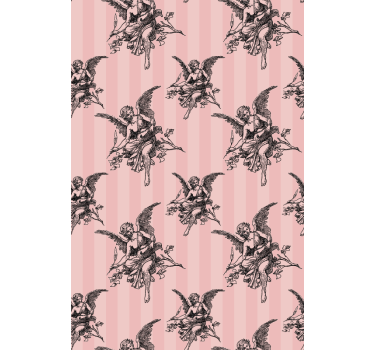 Papier peint classique motif toile de jouy - TenStickers
