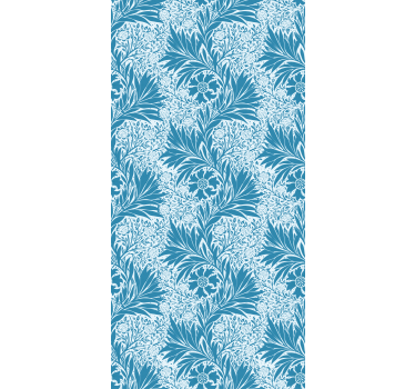 Papier peint classique style victorien bleu - TenStickers