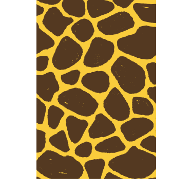 Papier peint salon motif girafe - TenStickers