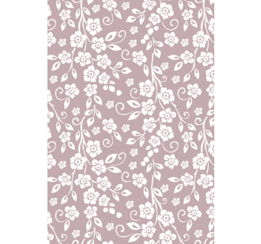 Papier peint salon motif fleurs élégantes - TenStickers
