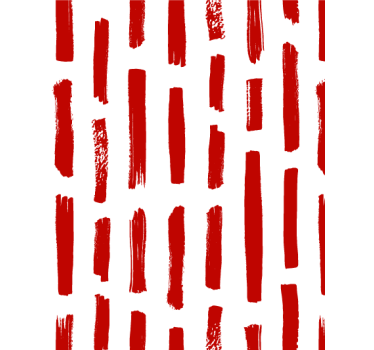 Papier peint salon rayures rouges et blanches - TenStickers