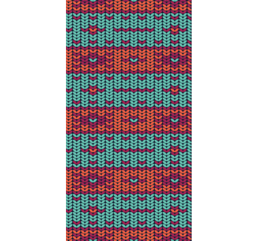 Papier peint salon rayures multicolores imitation fibres naturell - TenStickers