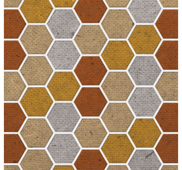 Papier peint salon texture alvéolaire - TenStickers