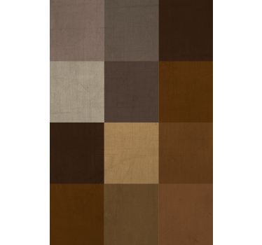 Papier peint salon motif patchwork - TenStickers
