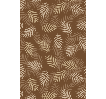 Papier peint salon motif feuilles naturelles - TenStickers