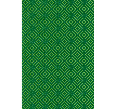 Papier peint salon motif géométrique vert - TenStickers