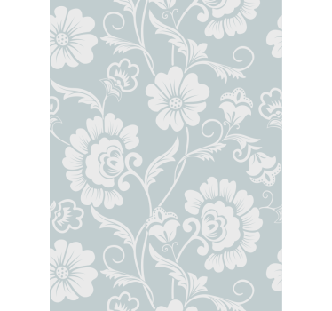 Papier peint salon motif floral arrangé - TenStickers