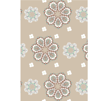 Papier peint salon motifs floraux élégants - TenStickers