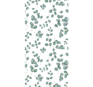 Papier peint salon motif feuilles d'eucalyptus - TenStickers