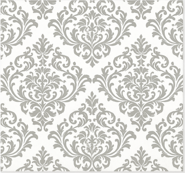 Papier peint salon motif baroque gris - TenStickers