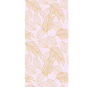 Papier peint salon motif feuilles élégant - TenStickers