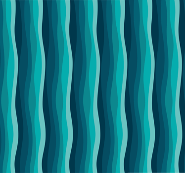 Papier peint salon vagues bleues sereines - TenStickers