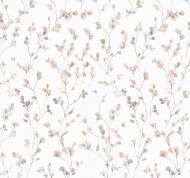 Papier peint salon brin de prairie aquarelle - TenStickers