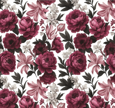 Papier peint salon fleur dutch mélancolique - TenStickers