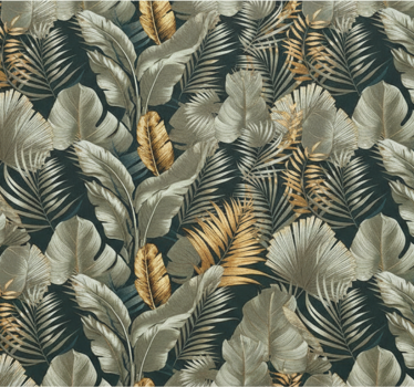 Papier peint salon motifs botaniques et floraux - TenStickers