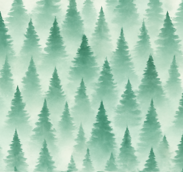 Papier peint salon forêt mystique - TenStickers