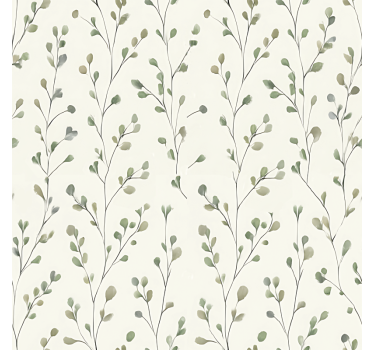 Papier peint salon fleurs délicates - TenStickers