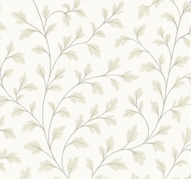 Papier peint salon feuille subtile - TenStickers