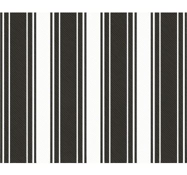 Papier peint salon rayures vintage noir et blanc - TenStickers