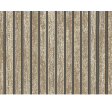Papier peint salon bois rustique - TenStickers