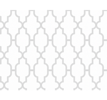 Papier peint salon géométrique gris - TenStickers