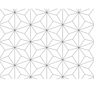 Papier peint salon hexagone abstrait - TenStickers