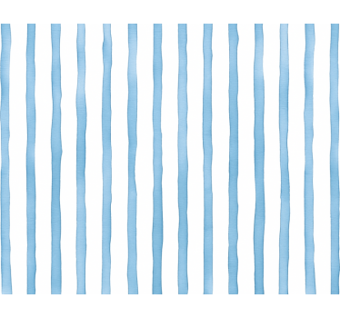 Papier peint ligne verticale bandes aquarelle bleue - TenStickers