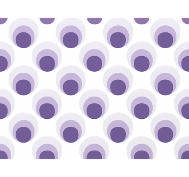 Papier peint salon design de cercles violets superposés - TenStickers