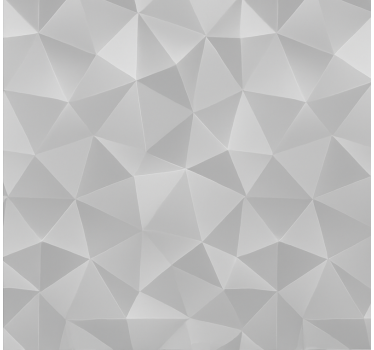 Papier peint salon triangles 3d gris clair - TenStickers