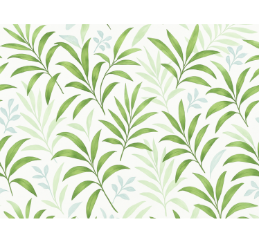 Papier peint salon design de grandes feuilles vertes - TenStickers
