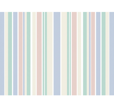 Papier peint ligne verticale rayures pastel claires - TenStickers
